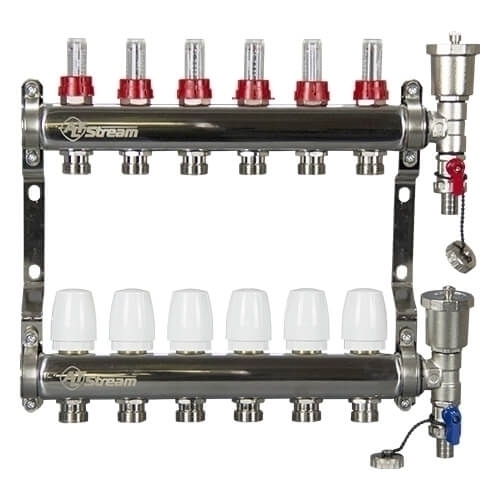 ALT-Kgr Колл. гр. с расходомерами, дренаж. краном и воздухоотвод., сталь 1