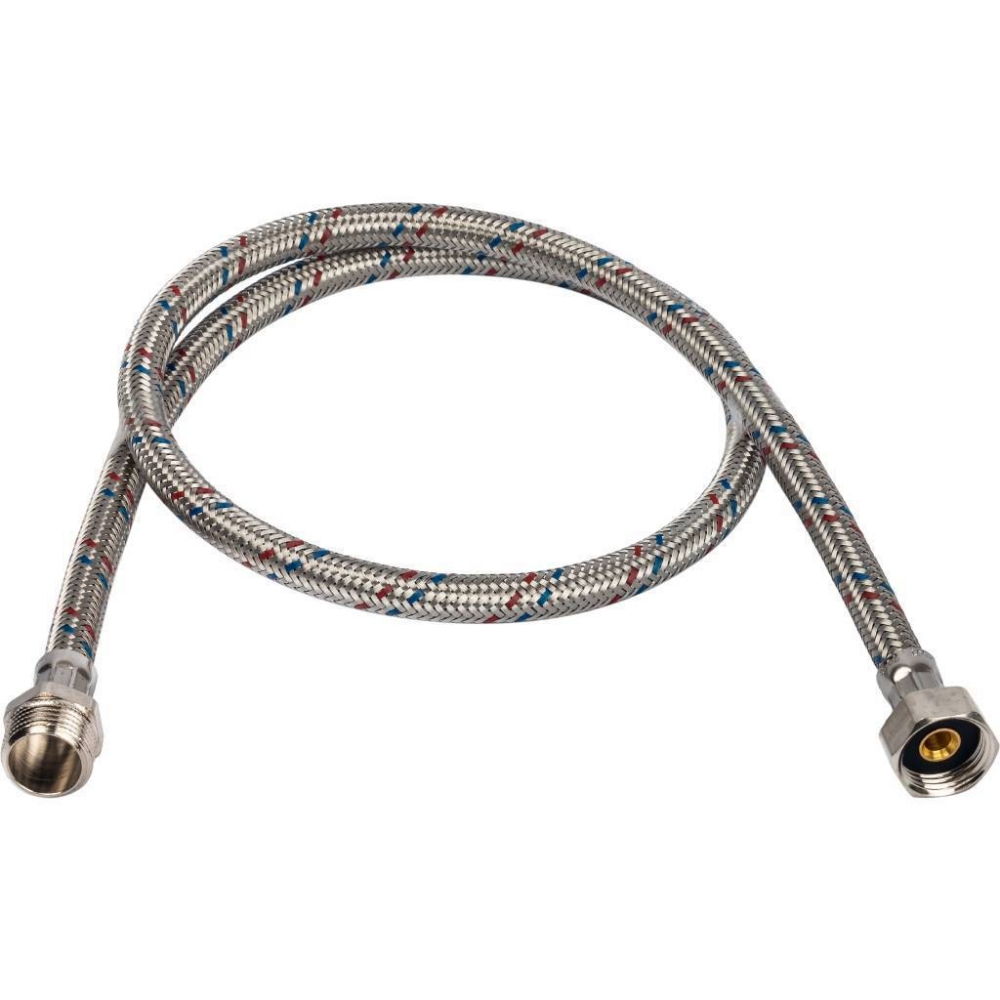 Гибкая подводка для воды НР 1/2 х ВР 1/2, длина 1000 мм STOUT