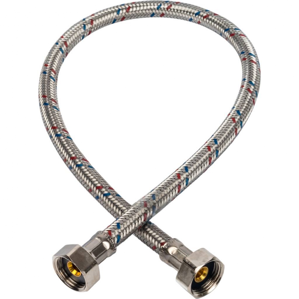 Гибкая подводка для воды гайка-гайка ВР 1/2 х ВР 1/2, длина 600 мм STOUT /60/