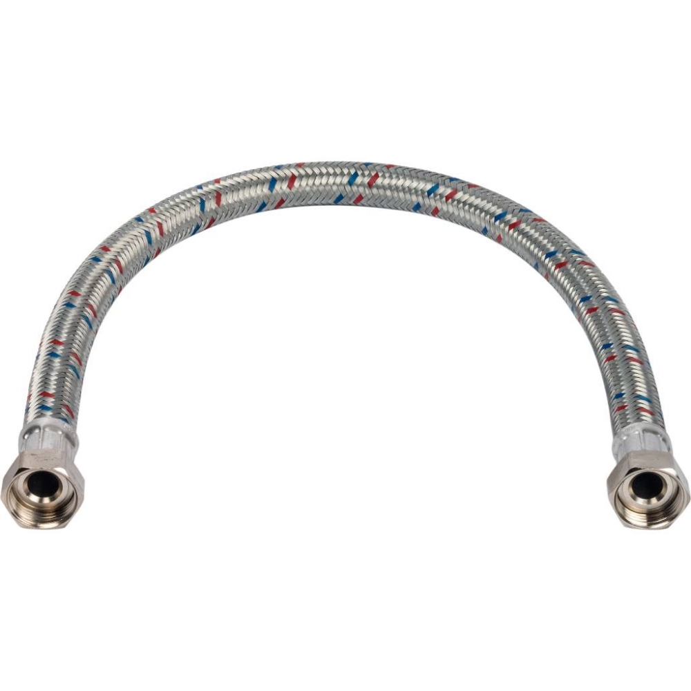 Гибкая подводка для воды гайка-гайка ВР 1 х ВР 1, длина 800 мм STOUT