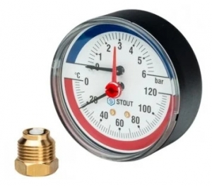 ������������� ���������� ������ 80 ��, ����. 0-120��, �������� 0-6 ��� � ���. �������� STOUT /50/