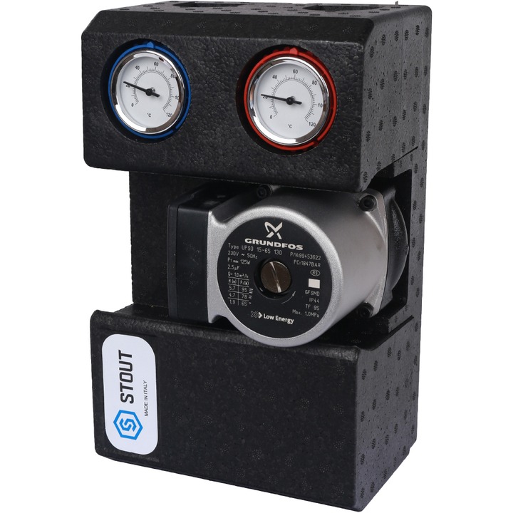 �������� ������ � ������ �������� 3/4 � ������� Grundfos UPSO 15-65 130 � ������������� STOUT